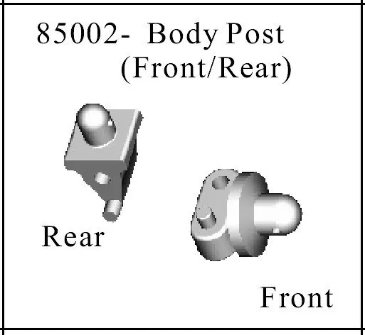 

HSP part 85002 Body Post (F/R) For HSP 1/16th RC Car 94185 accessories