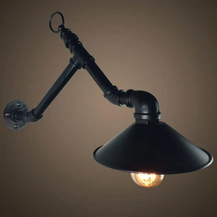 

Retro industrial wind Bar Cafe creative restaurant clothing store iron pipe underground project wall lamp