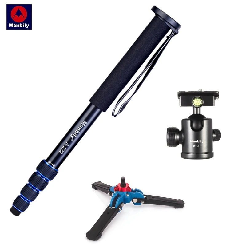 

A-222 Aluminum Photography Stand Digital SLR Camera Monopod Additional Base & Ball Head