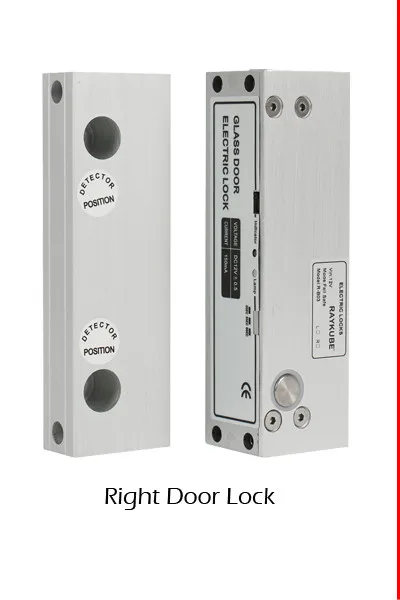 RAYKUBE Электрический Болт замок для безрамных Galss система контроля допуска к двери правой двери замок R-B03R