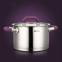 Патрубки из нержавеющей стали утолщенная Бытовая газовая электрическая керамическая плита из нержавеющей стали горшок кипения бинаурального супа