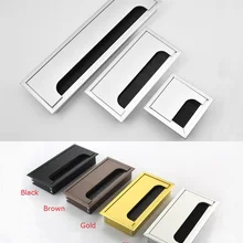 Квадратная Прямоугольная алюминиевая крышка для офисного стола ПК шкафа провода кабельного отверстия заслонки щетки втулки золотой черный коричневый