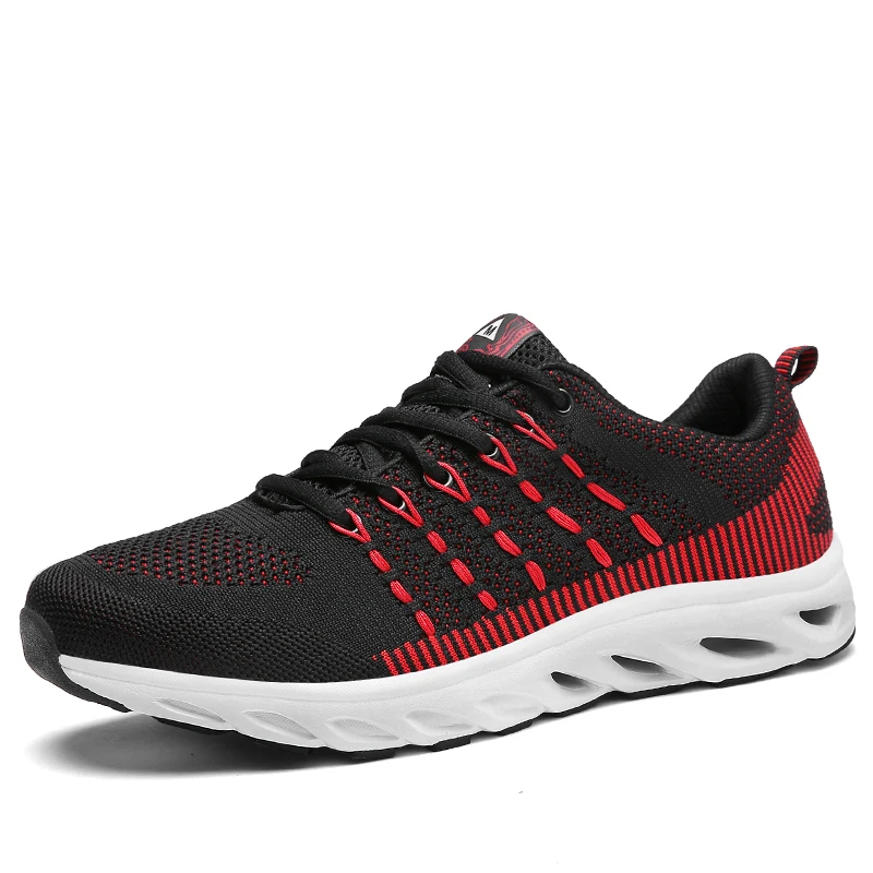 

New Running Shoes Men Outdoor Low Flexible Sports Sneakers Breathable Mesh Lace-up Shoes Trainers
