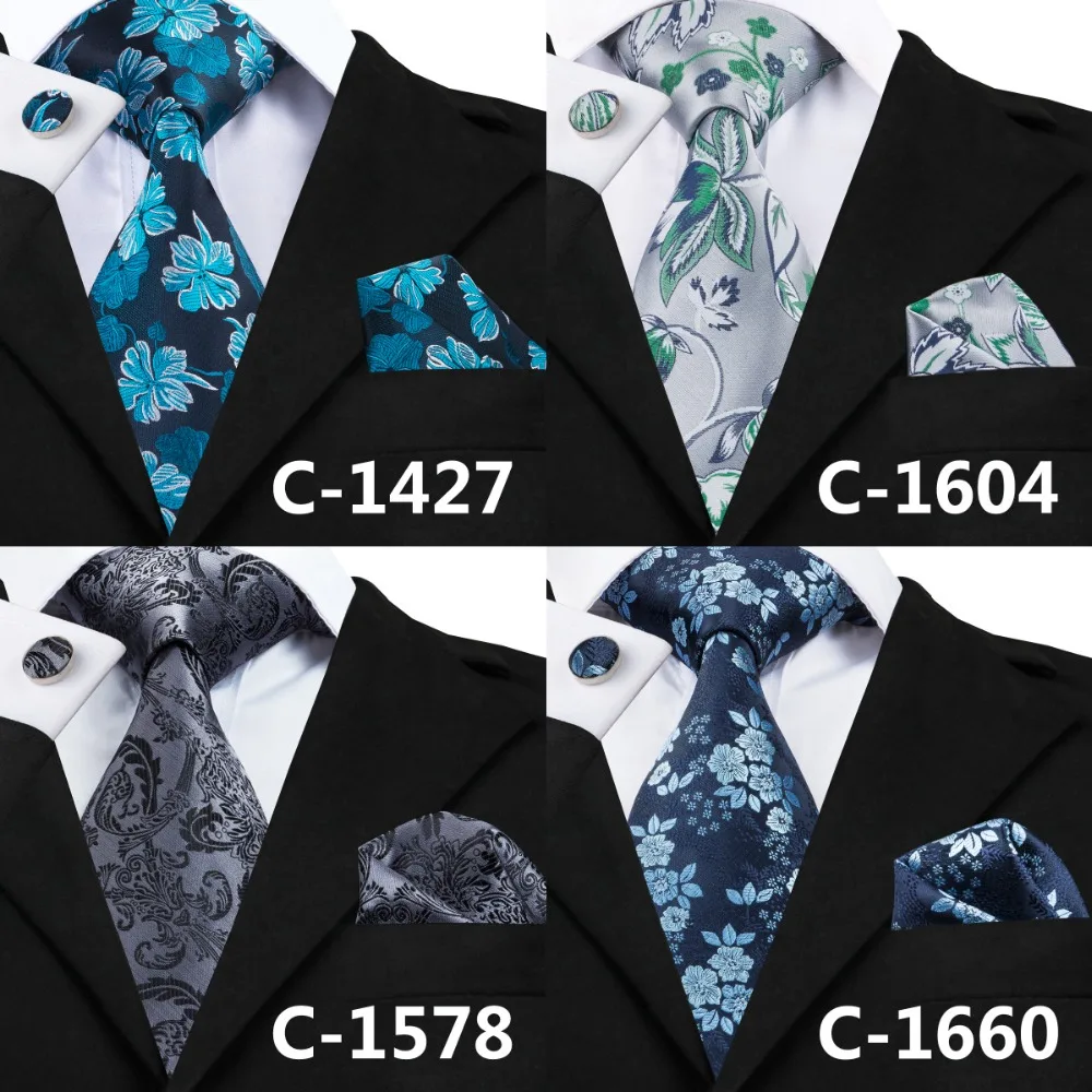 C-1236 мужские дизайнерские Галстуки, модные галстуки с вырезом, квадратные запонки, набор галстуков с принтом, брендовые галстуки, мужские галстуки