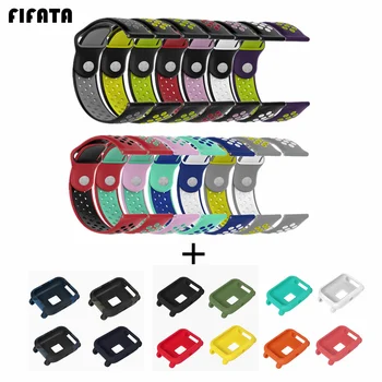 

FIFATA Silicone Wrist Strap For Xiaomi Huami Amazfit Bip Bit Pace Lite Youth Smart Watch Band Replacement Wristband+Case Cover
