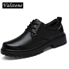 Valstone Quality Hand made Genuine leather Boots Men Low cut Ankle Woker Boots Male classical fashion shoes rubber bottom sizes