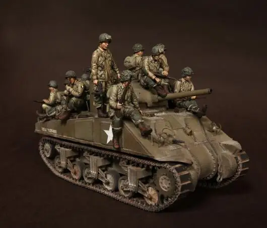

1/35 Scale Resin Figures Big Set US Tank Soldiers 14pcs/set (excluding tanks) Model Kits