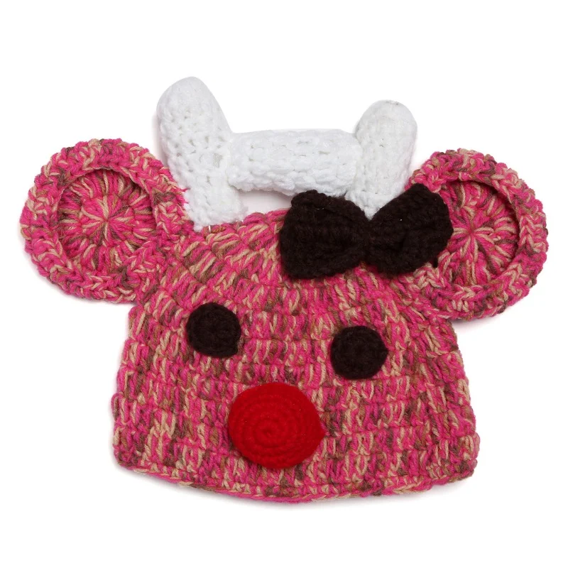crochet deer hat