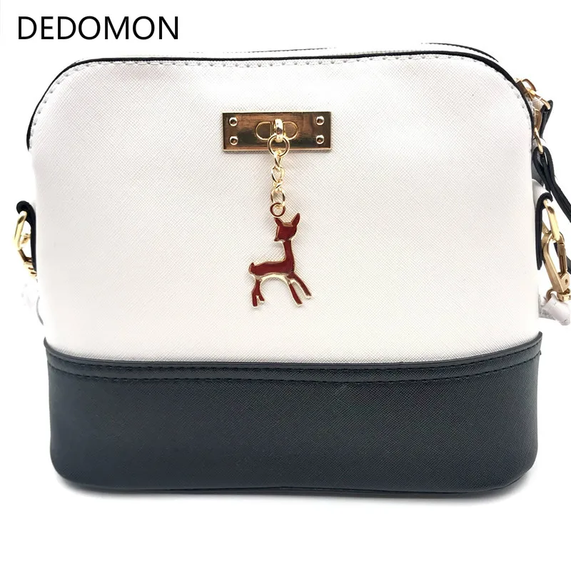 2019 Hot Women's Handbags Leather Fashion Small Shell Bag With Deer Toy Women Shoulder Bag Casual Crossbody Bag