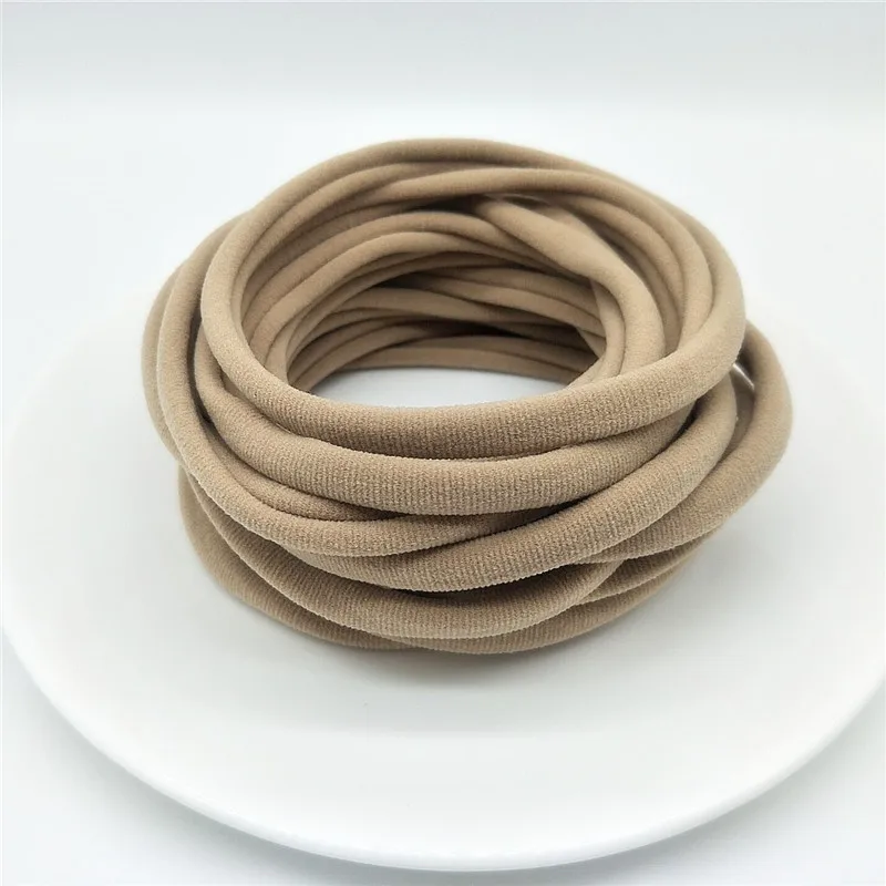 

12pcs Nylon Headband Elastic Hairband 1CM Width Vintage Head Wrap Boutique Band Accessories Headwear Fashion Hair Accessories