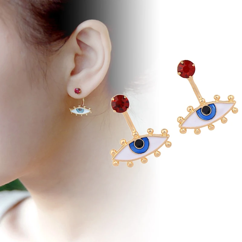 

Trendy Cute Enamel Eyes Stud Earrings 1 Pair New Design Summer Earrings For Women Fashion Jewelry