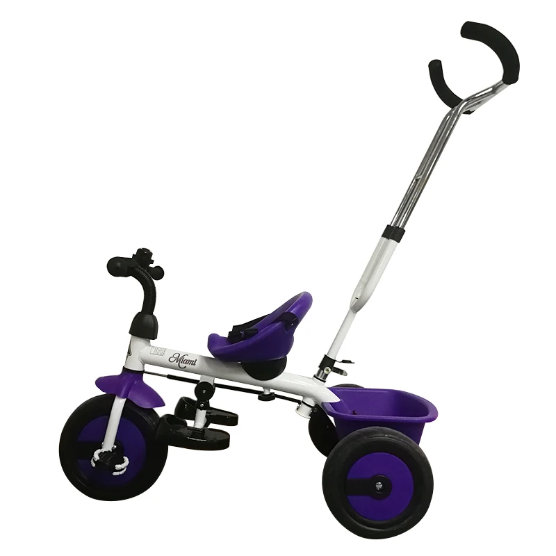 Двойной Применение детский трехколесный велосипед с двойным тормозом Дети Езда на автомобиле тележки и съемный НАЗАД Push бар(S8