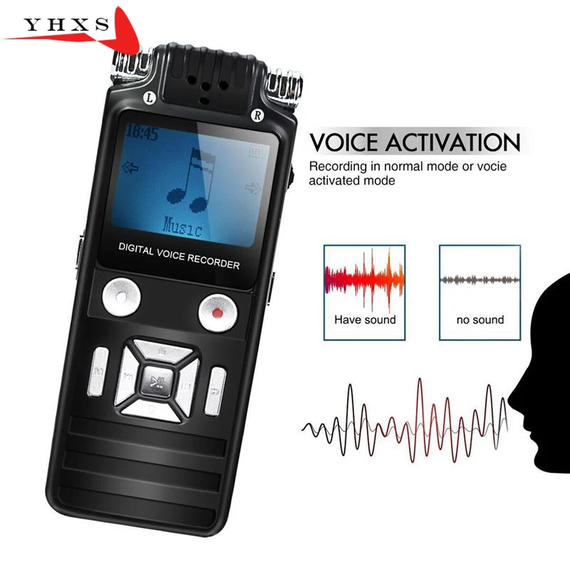 

Portable 8GB HD Digital Audio Sound Voice Recorder Dictaphone WAV MP3 Player Recording Pen 50m Noise Reduction Support Music