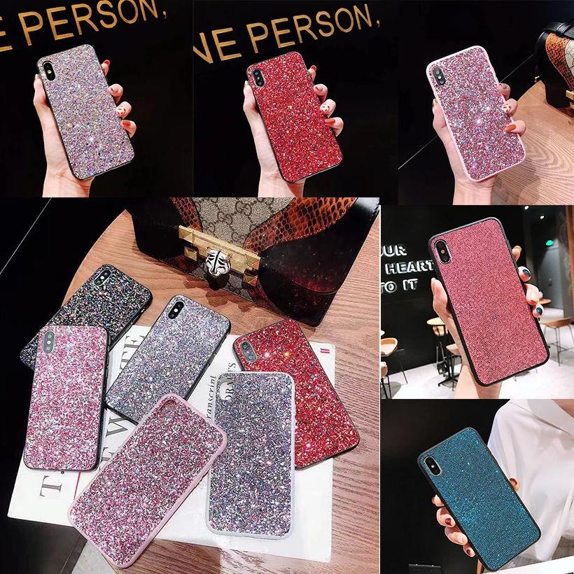 

Luxury Bling Shiny Case For Vivo Y93 Y85 X23 Y83 Pro Syphony V11 X21s Cover Protective Fashion Housing