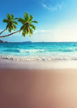 

5x7ft Customize traveling sea beach bule sky wedding holiday kids photography backdrops for photo studio portrait backgrounds pr