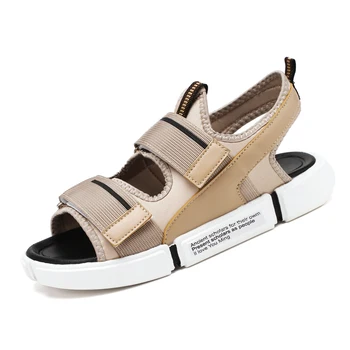 

Summer Outdoor Men Flats Casual Beach Athletic Shoes Non-slip Gladiator Sandals comfort rubber cool men sandals