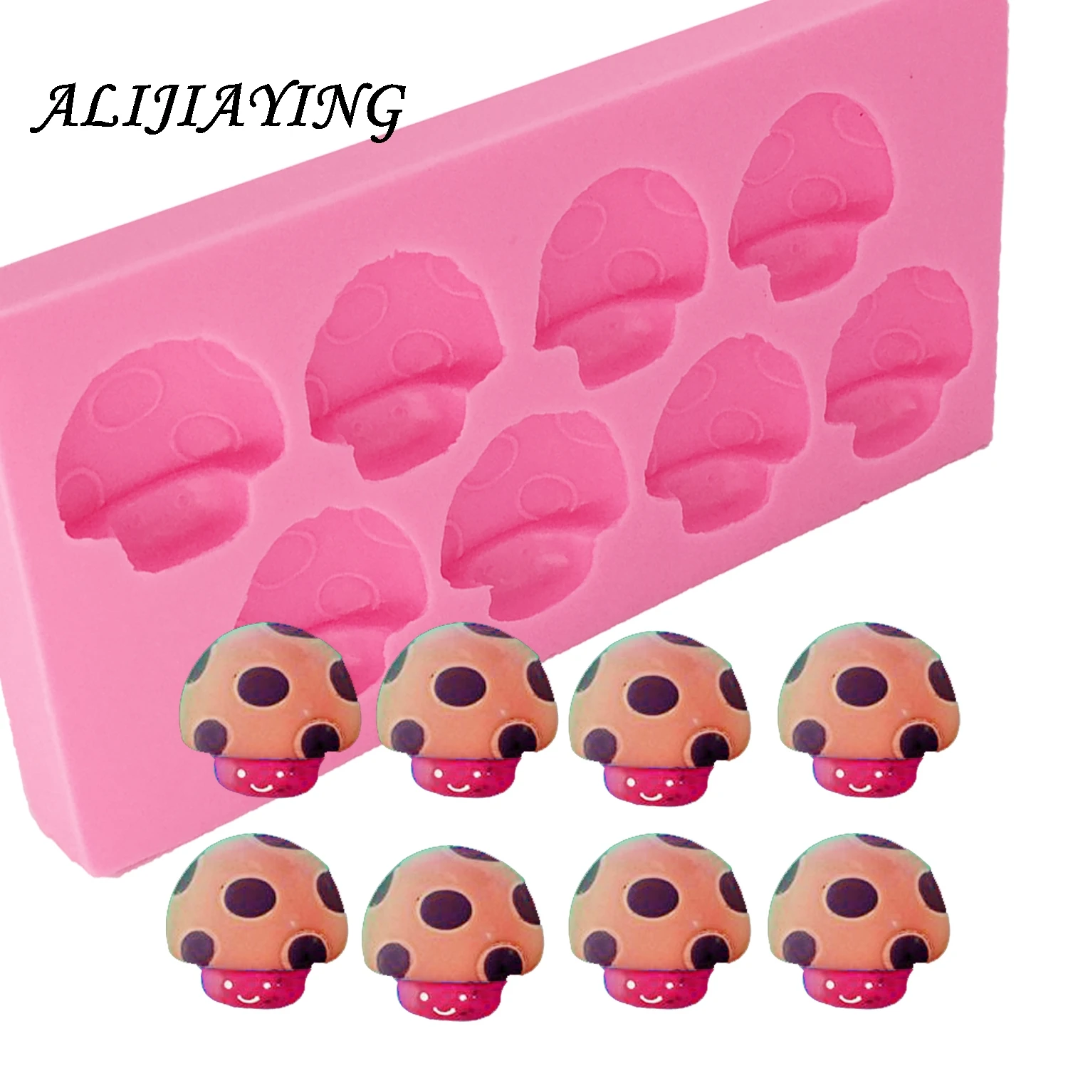 

1Pcs DIY Mushroom Shape Silicone Mold Chocolate Mold Fondant Cake Decorating Kitchen Baking Cake Tools Candy Soap Moulds D0815