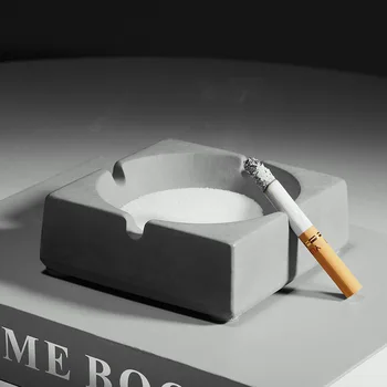

Creative cement ashtray, Nordic simple living room tea table cement ashtray. Household articles smoking ashtray