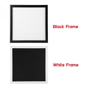 

Message Felt Letter Board Sign Changeable Letters Numbers Message Office Home Room Decor black/white Frame 25cm*25cm Home Decor