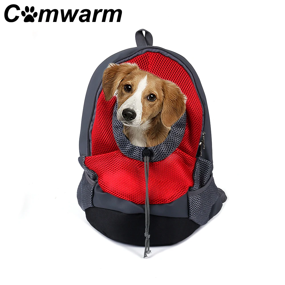 Comwarm Pet Dog Cat Travel Carrier Breathable Backpack Bag Front for
