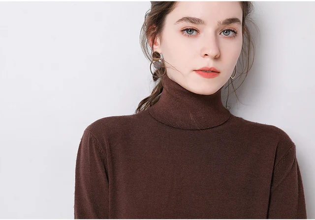 2019 Autumn Winter sweater women turtleneck cashmere sweater knitted pullover women sweter fashion sweaters new Plus Size tops 43 详情_27