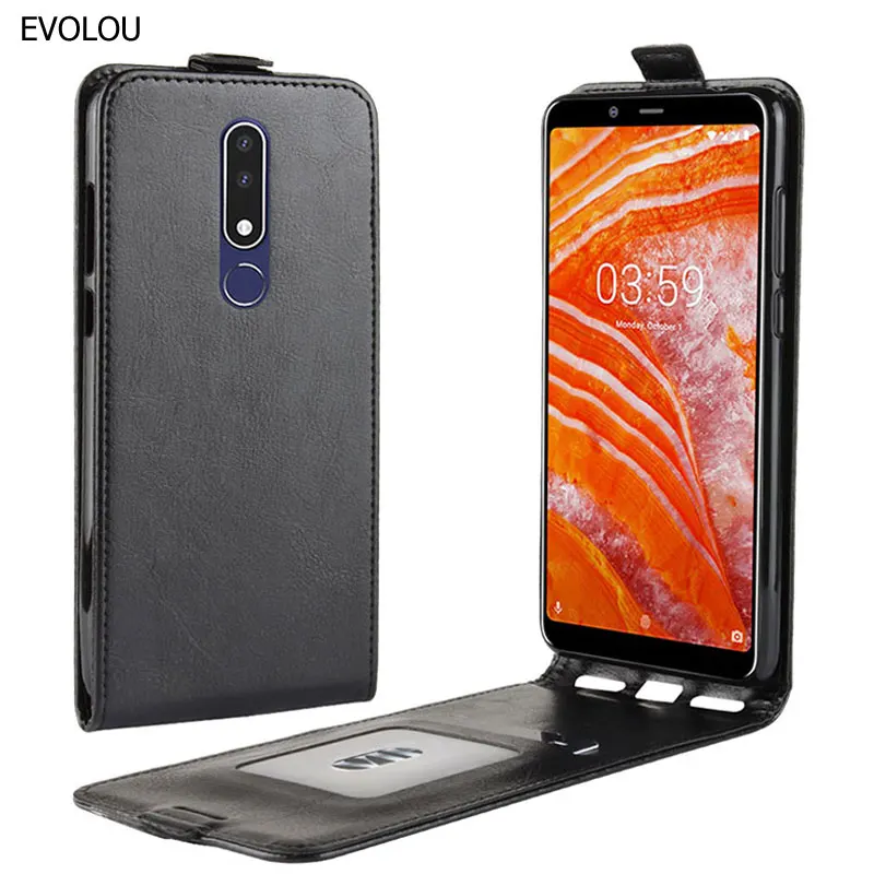 

For Vertical Flip Cover Nokia 3.1 Plus 7.1 5.1 6.1 2018 Case Up Down Leather Phone Case for Nokia 7.1 Plus 5.1 Phone Bag Cover