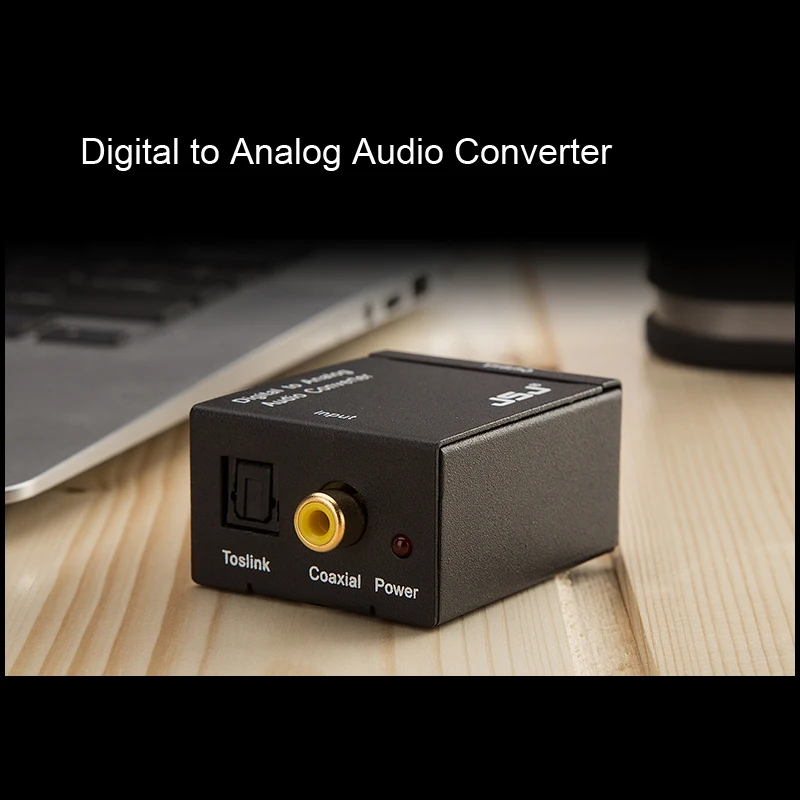 

JSJ Digital to Analog Audio Converter Adapter RCA Cable Optical Coaxial Toslink Signal to Analog Audio Converter Adapter