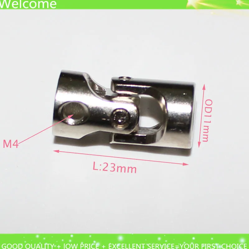 5sets OD11L23 6x6mm Rigid Metal Universal Coupler 6mm to 6mm Diverter Coupling Accessories for Mold Cars Ships Robots