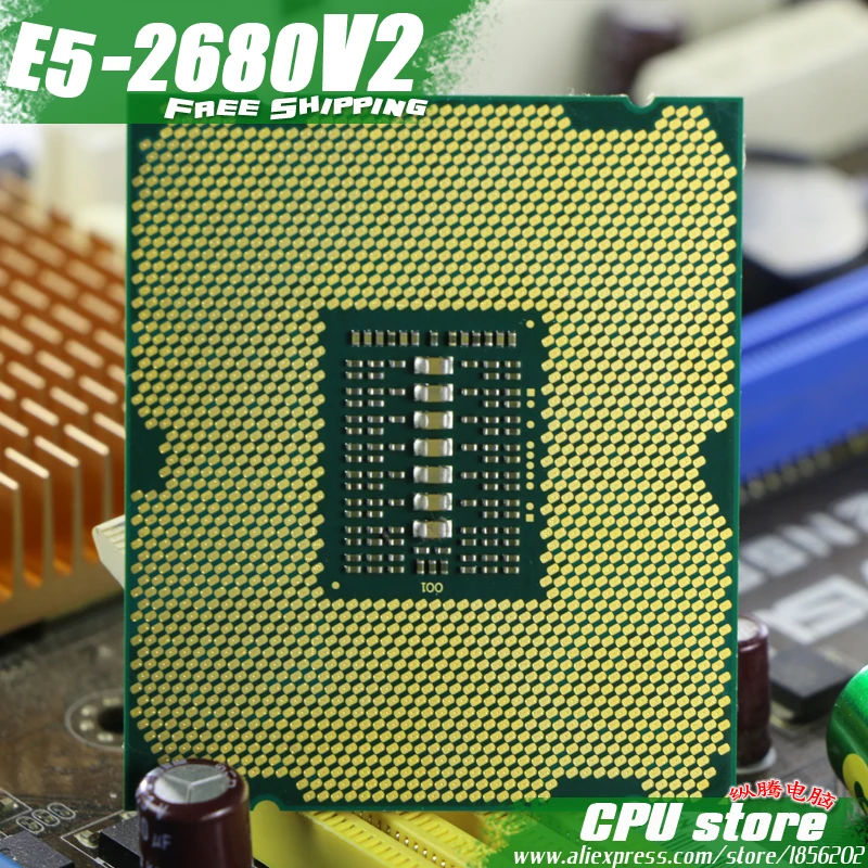 Процессор Intel Xeon E5 2680 V2 процессор 2,8 LGA 2011 SR1A6 десять ядер процессора сервера e5-2680 V2 E5-2680V2 10 Core 2,80 ГГц 25 м 115W