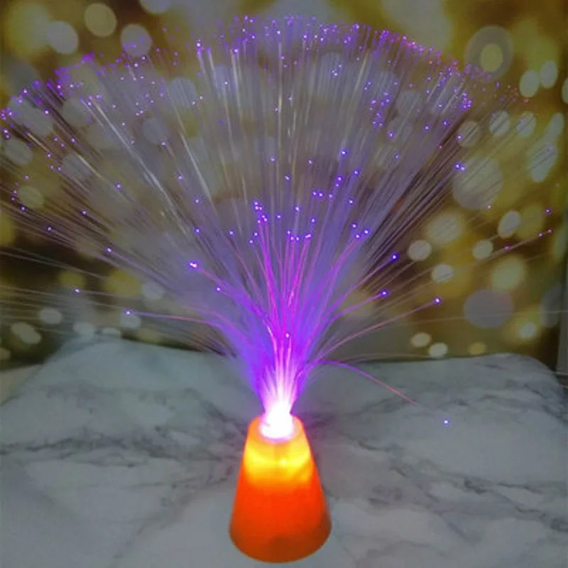 30cm length RGB Optic Fiber Lights batteries model automatically change