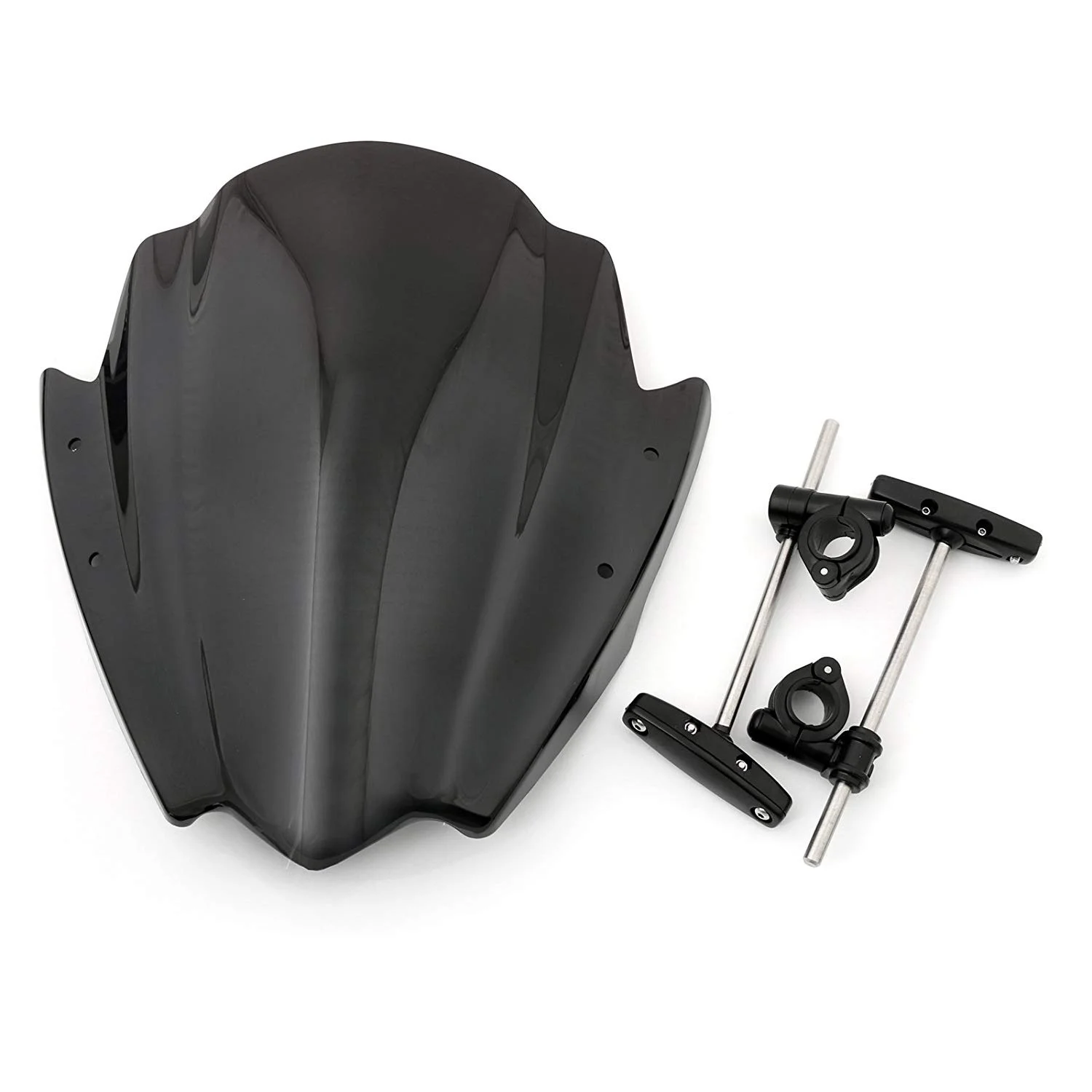 

7/8" 1" Handlebars Universal Windscreen for Harley Honda Suzuki Yamaha Dyna Fatboy Motorcycle Windshield Iridium Wind Deflectors