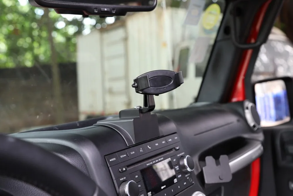 CarCarHome Новые авто мобильный телефон gps ячейки держатель Подставка для Jeep Wrangler jk 2011-17