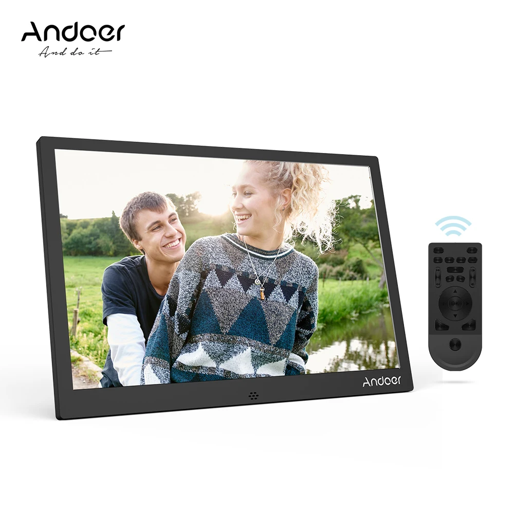Andoer 12Inch LED Digital Photo Frame 1280*800 Support 1080P Video Play