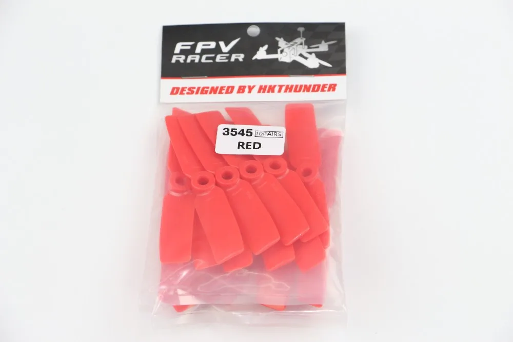 

10 Pairs 3545 Props 3.5x4.5 CW CCW Propellers for Multicopters FPV Racer Drone Red Black F19460