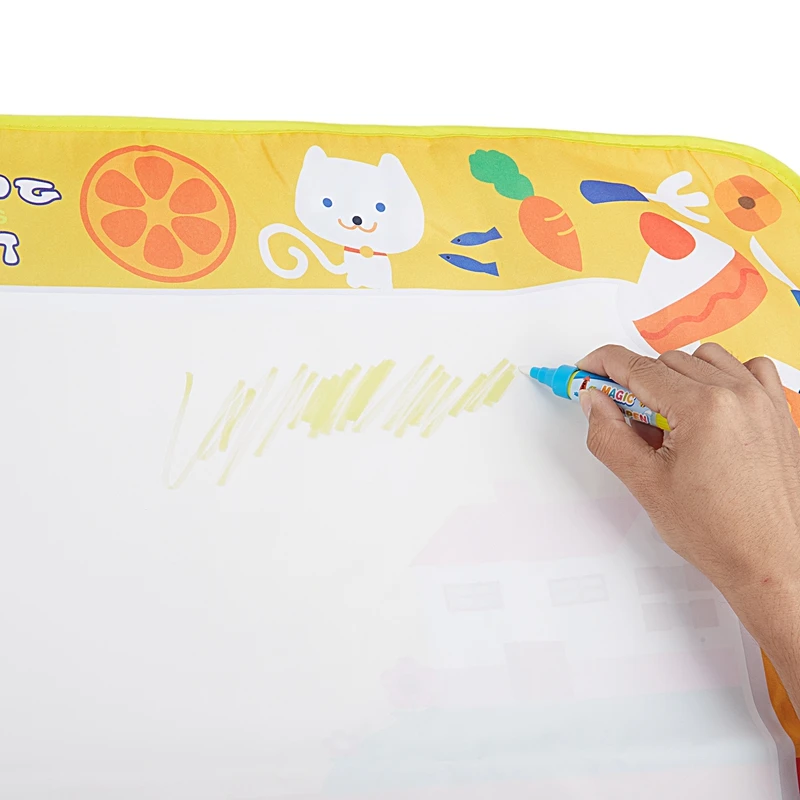 COOLPLAY детский водный коврик для раскраски и волшебная ручка каракули Рисование доска для рисования игровой коврик русская доска Детский развивающий подарок
