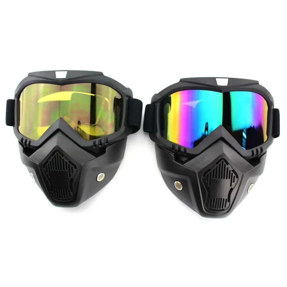 Paintball PCP Airsoft Mask Tactical Military Protective Helmet Yellow Colorful Len Hunting