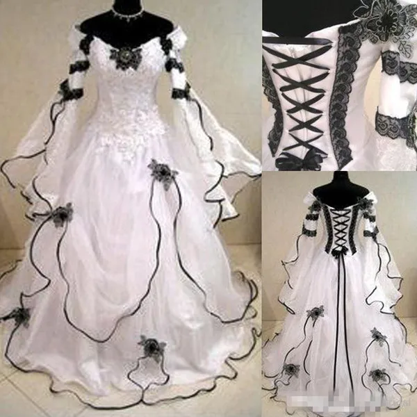 gothic corset wedding dresses