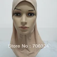 H414d красивый хиджаб детский, быстрая, разные цвета, можно заказать одну дюжину всех Белых
