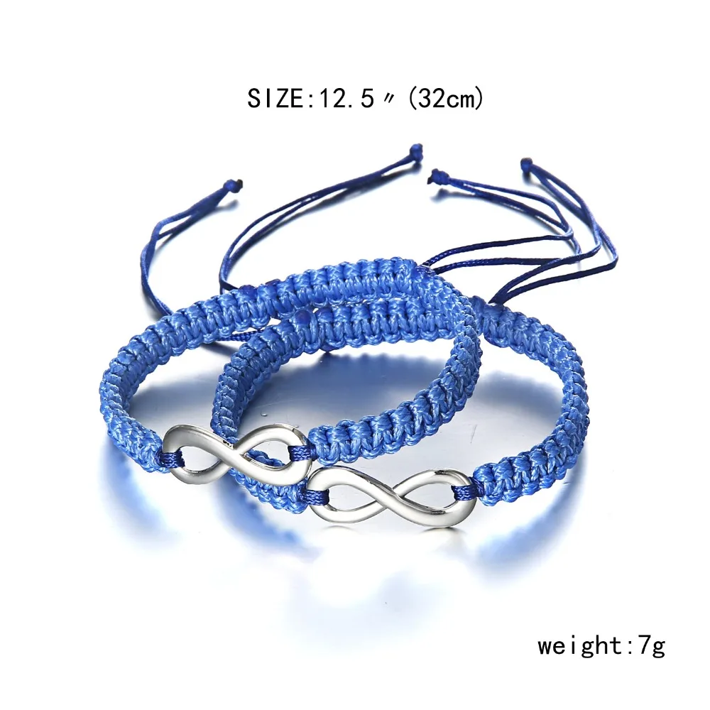 RINHOO 2pcs Infinity Couples Bracelet Set Friendship Bracelet Set Infinity Love Handmade Bracelet Set Infinity Jewelry RINHOO 2pcs Infinity Couples Bracelet Set Friendship Bracelet Set Infinity Love Handmade Bracelet Set Infinity Jewelry