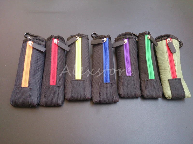 

1pcs Carry Pouch Bag E Cig Carring Pouch Cloth Case Pocket with Hook Zipper Necklace Lanyard Holder for ego evod mechanical mod