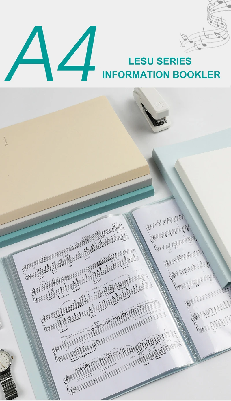 Pasta de Música Modificar o da Transparência e da Não-reflexão do Loose-leaf Multi-camada de Inserção Deli Pode Arquivos a4 72411 2 High Quality Material escolar e de escritório
