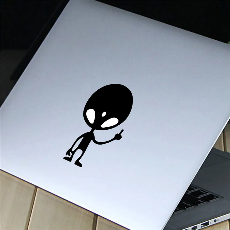 

Cute Alien Computer Wall Stickers For Refrigerator Cup Car Switch Vinyl Decal Window Bumper Home Wal