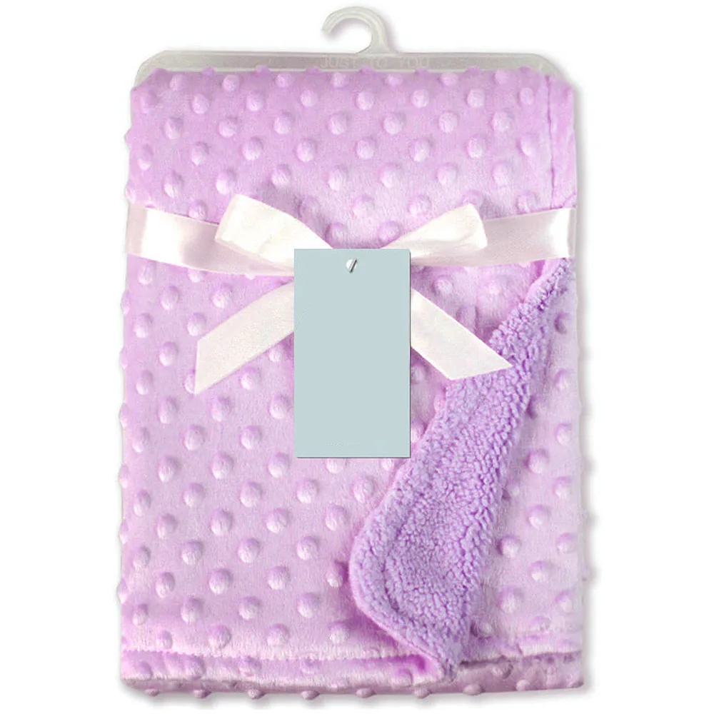 Мягкое одеяло для детской коляски двухпрессованный ковер для отдыха кондиционер одеяло для новорожденных термальное мягкое Флисовое одеяло - Цвет: A3
