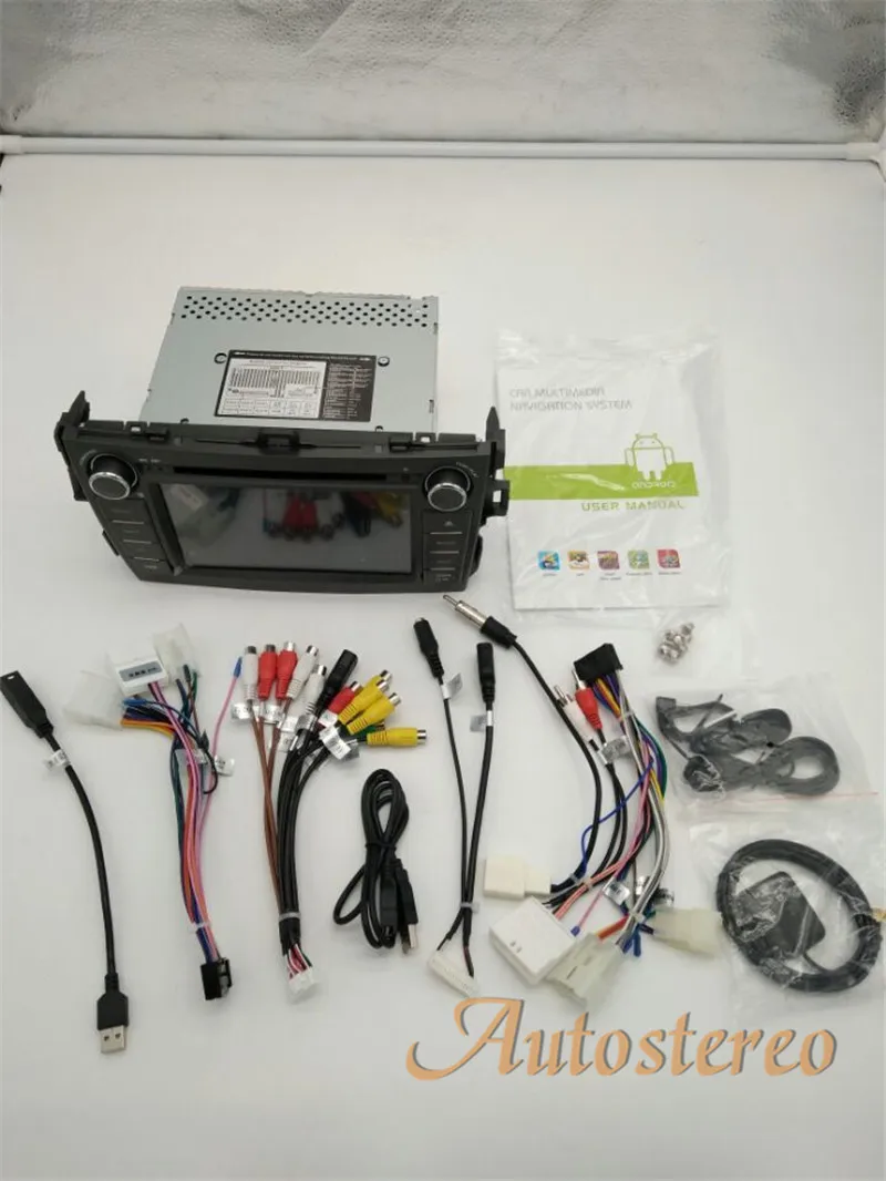 Excellent Newest Android9.0 Car DVD player GPS navigation For Toyota Corolla 2007-2013 car Radio player Multimedia head uint tape recorder 8