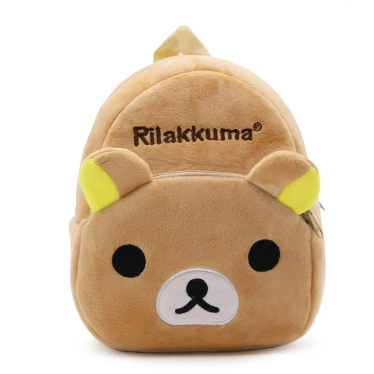 Мультфильм Rilakkuma детские школьные сумки милые плюшевые рюкзаки милые мягкие студенческие сумки детский подарок на день рождения