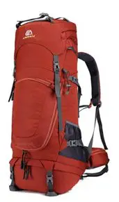 80L Открытый Нейлоновый походный рюкзак, походная сумка для альпинизма, сверхлегкая Спортивная дорожная посылка, брендовый ранец, рюкзак, сумки на плечо 18 - Цвет: Красный