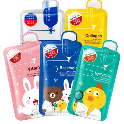 500Pcs Cartoon Skin Care Women Face Masks Tender Moisturizing Oil Control Brighten Wrapped Deep Facial Mask | Красота и здоровье