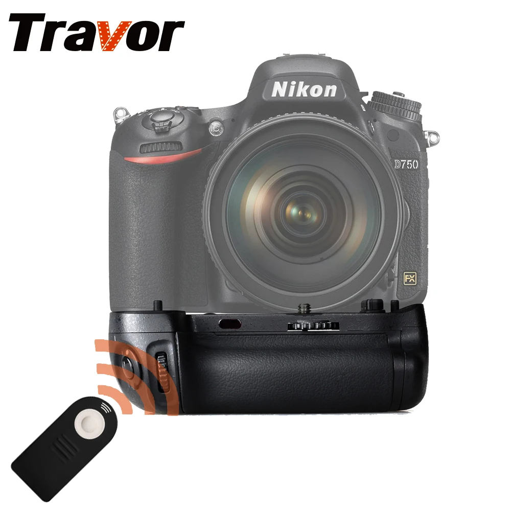 Travor Вертикальная Батарейная ручка держатель для Nikon D750 DSLR камеры с ИК функцией как MB-D16