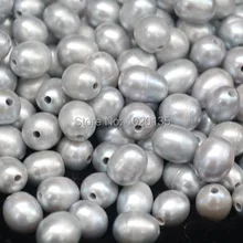 100 штук пресноводный жемчуг серое яйцо природа 9-13 мм бусины оптом скидка свободные для изготовления ювелирных изделий DIY полное отверстие