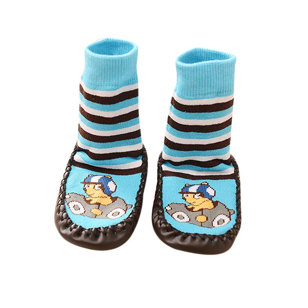 TELOTUNY newborn baby socks anti slip Cartoon Toddler baby boy socks